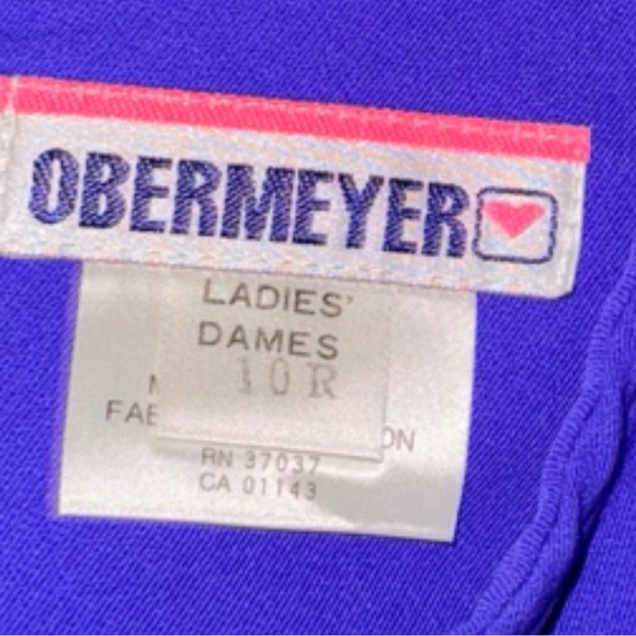 Obermeyer Vintage Bib Ski-Snow Overalls with Stir-ups: PURPLE: Ladies 10R - Picture 6 of 6